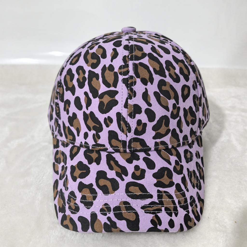 Leopard Print Baseball Cap Fashion Casual Sun Hats Adjustable Unisex Sports Cap For Women Men