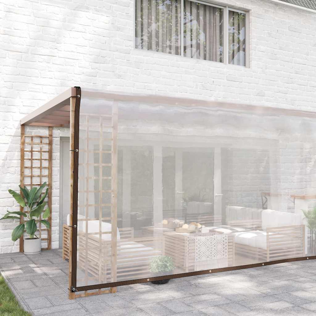 vidaXL Transparente Plane mit Ösen 6x8 m Polyethylen diamant