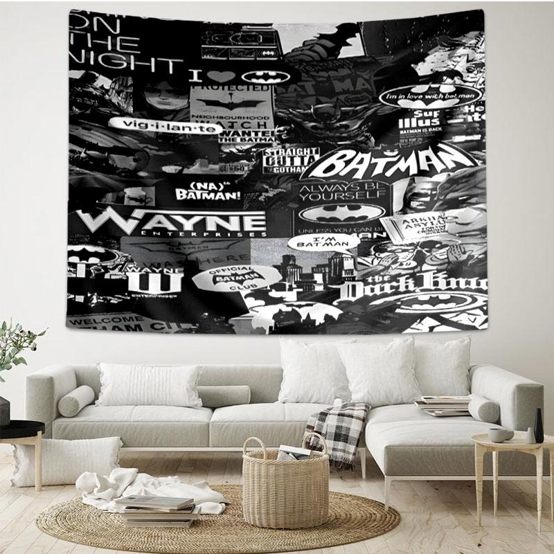 Superheroes Print Tapestry - Portable Wall Decor Cloth, for Home, Dorm, Travel, Bedroom, Living Room - Ideal Birthday Housewarming Gift