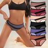 Female Spring and Summer Diamond Sexy Net Yarn Transparent Breathable Cotton Crotch Triangle Briefs
