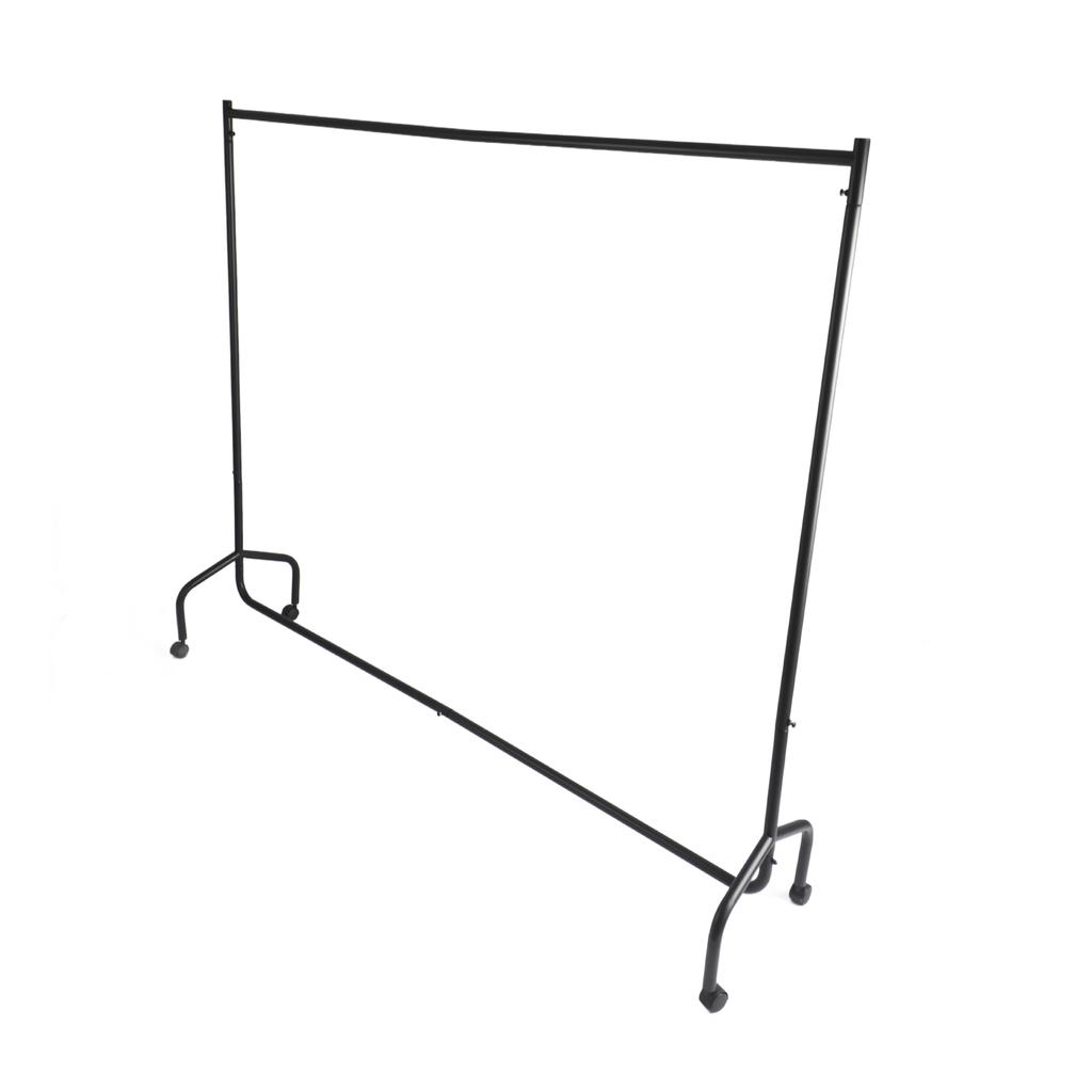 Heavyduty 6FT Long Metal Clothes Hanging Rail Home Shop Rolling Garment Display Stand Rack