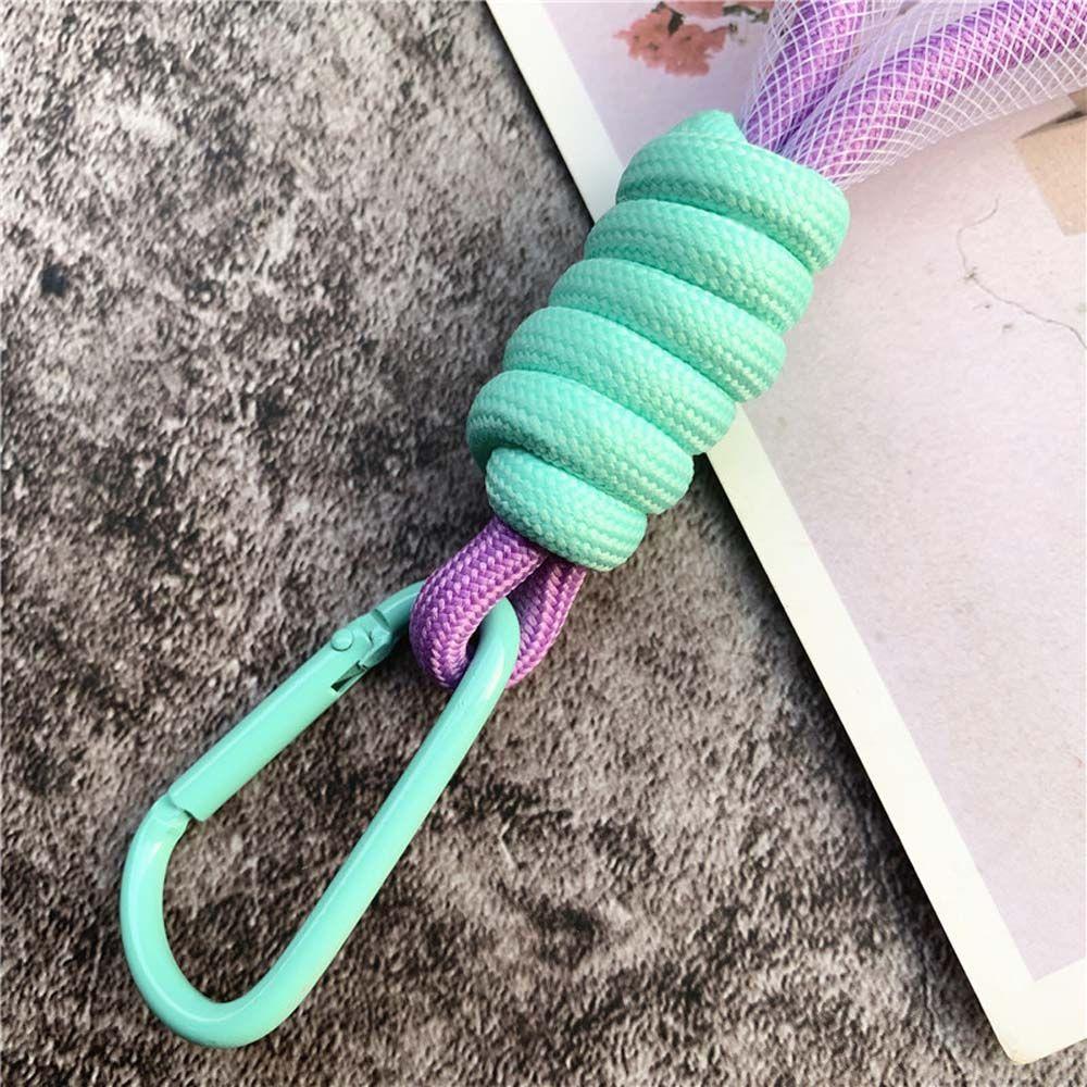 Trousers Accessories Phone Strap Key Rings Mesh Lanyard Keychains Braided Strips Keycord