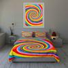 Bunte spiralförmige Wirbel Bettwäsche Bettbezug-Sets Bettbezüge Kissenbezüge Geschenke (1 * Bettbezug 2 * Kissenbezüge, ohne Bettdecke)
