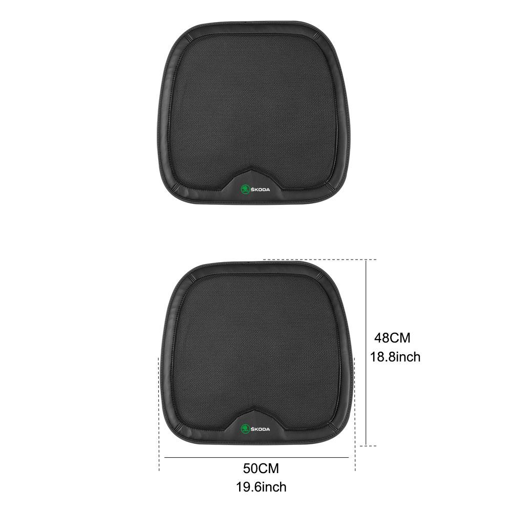 Car Seat Mat Cover Front Seat Chair Comfort Cushion Leather Pads For Skoda Octavia A5 3 2 VRS Vision Kodiaq Favorit Rapid Fabia