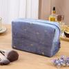 High Quality Portable Cosmetic Bag stamping star pattern with Zipper Make Up Storage Bag Soft Velvet Women Toiletry Bag