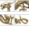 Golden Dragon for Good Crystal Ball Holding Gold Water 20 Mm Crystal Feng Shui Good Good Good Luck Feng 5 Dragon Five Zodiac Lucky Ward Off Auspicious