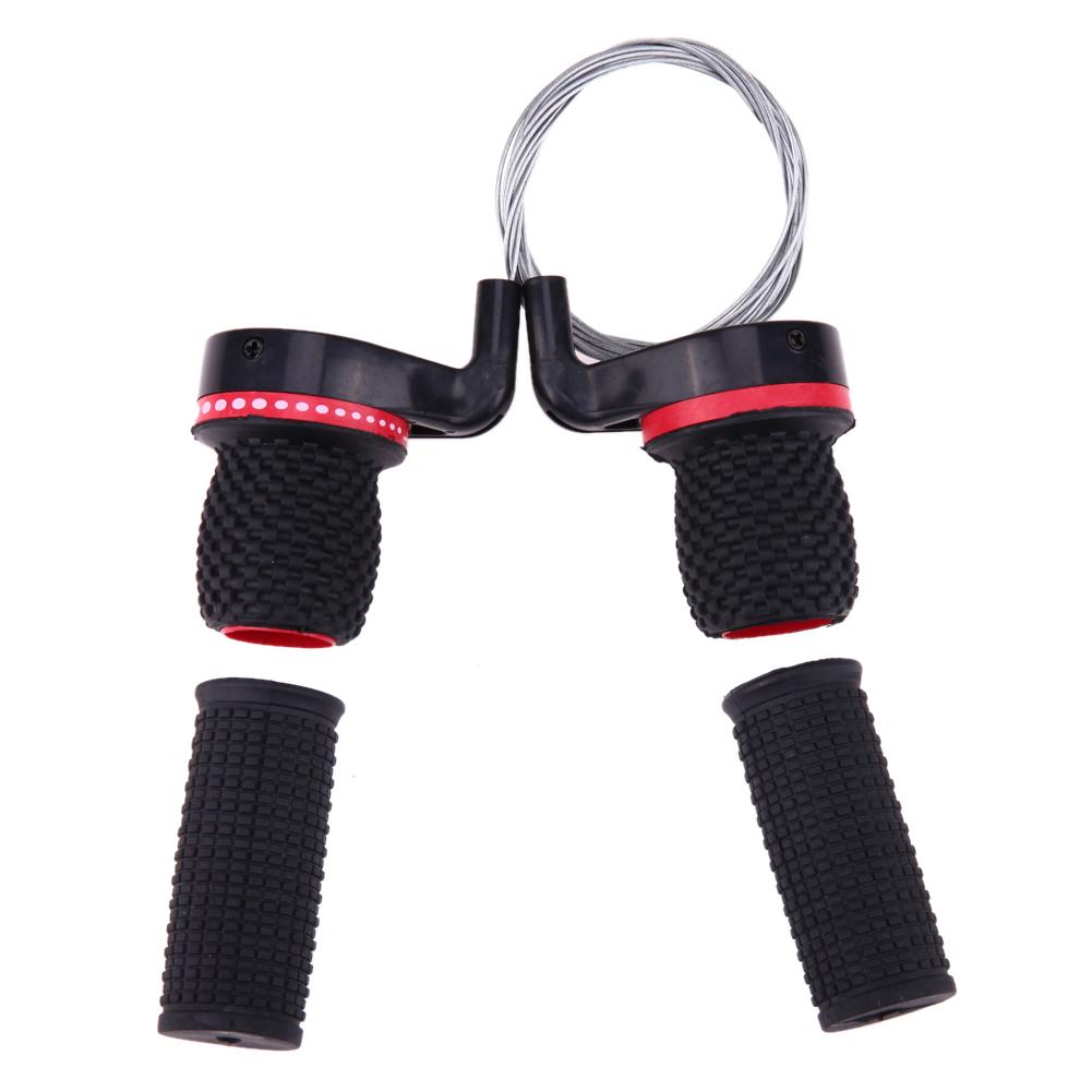 1 Pair Bike Lever Transmission Twist Grip Replacement Twist Bike Gear Shifters Derailleur Handle for Cycling Gear Shifter Travel China Mainland