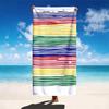 Colorful Stripe Beach Towel Unisex Lightweight Absorbent For Pool Beach Surfing Diving Camping Summer Essential Gift