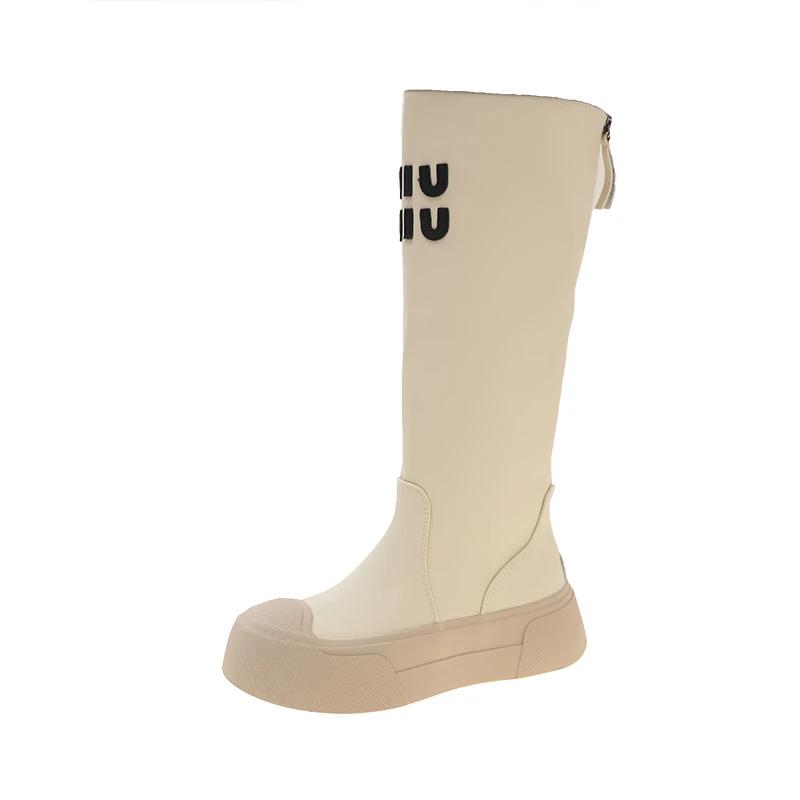 Móda 2024 Léto Nové Dámské Prodyšné Hollow Out Síťové boty Pravá kůže Vysoké rytířské kozačky Vysoké podpatky nad kolena Show Tenké cool kozačky