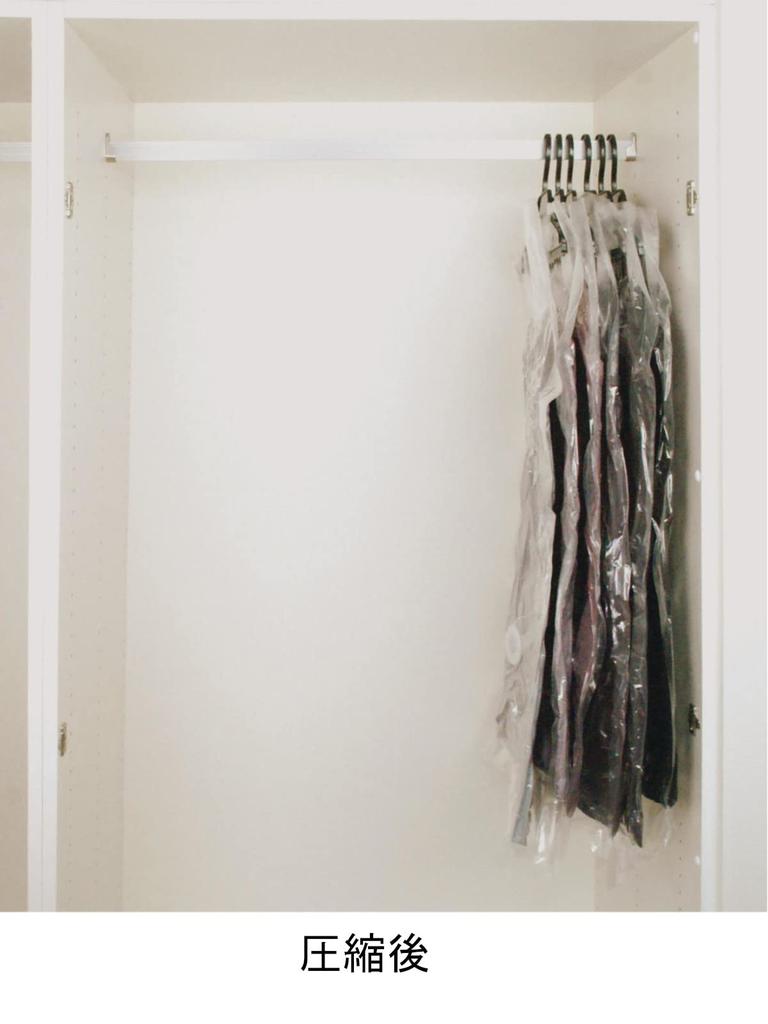 Orient Valve Type Hangable Clothes Compression Bag Long 2P Transparent 100 x 60