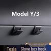Compatible Hook and Storage Clip for Tesla Model Y Glove Box and Front Passenger Side.