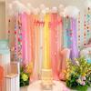 10 Random Colored Tulle Rolls 2M Length Gauze Decorative Cloth For Themed Parties Home Decoration Creation