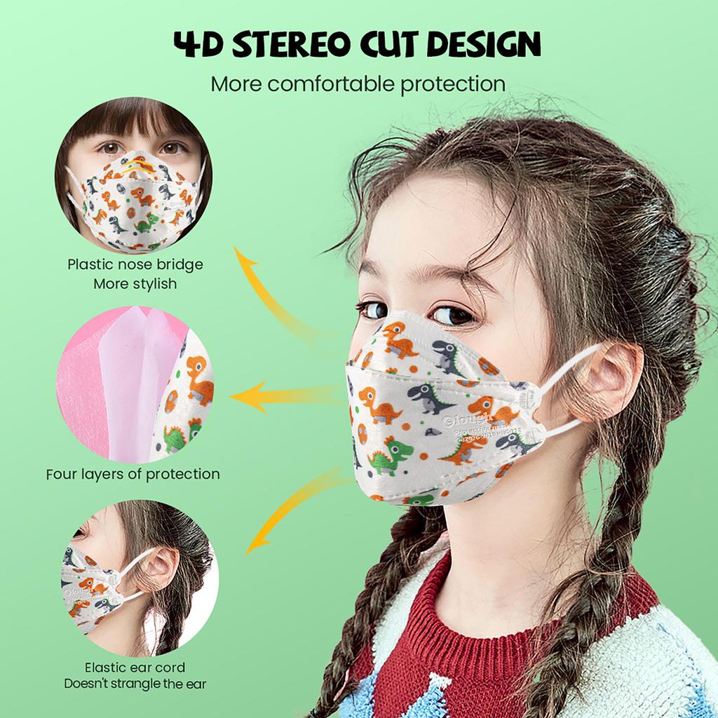 10PCS Children's Mask  Color Outdoor Prevention Mask Face Masks