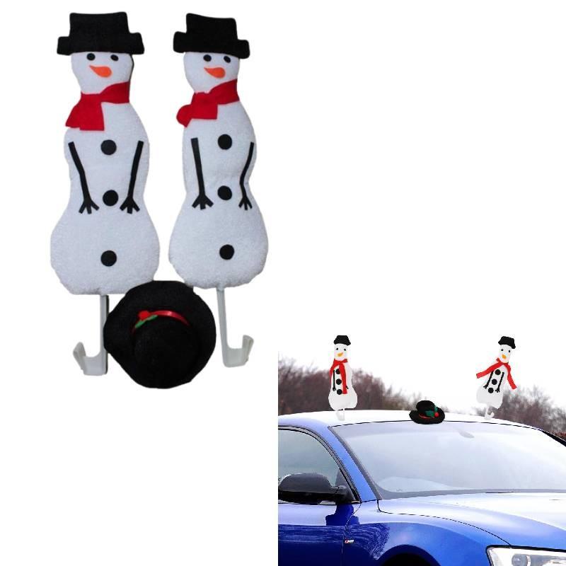 Ornament Snowman Christmas Car Decoration Plush Toy Festivals Xmas Decorate