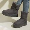 Thick-soled Medium-tube Snow Boots Women's New Velvet Thickened Warm Boots In Autumn and Winter