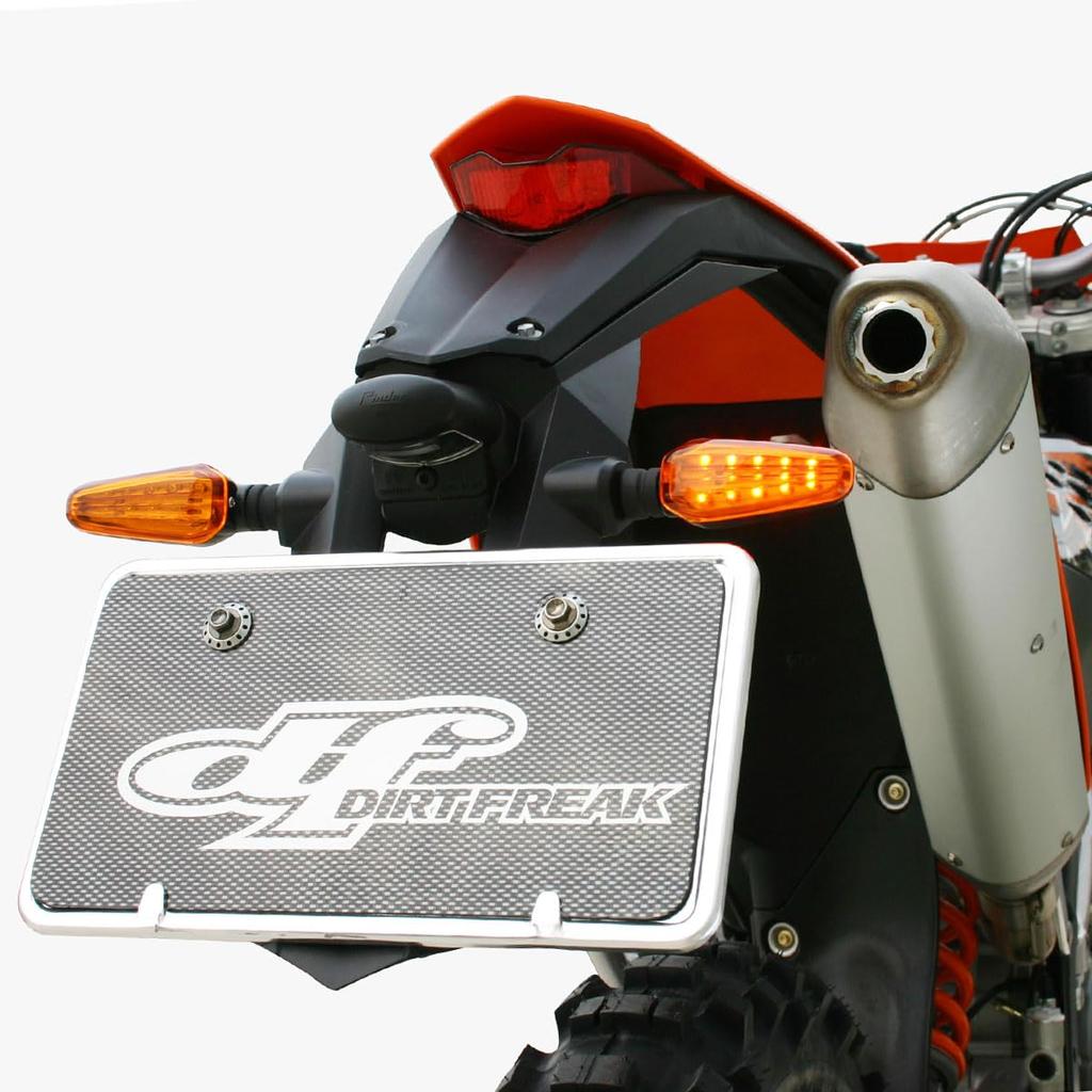 DRC Motred 602 LED Blikač 8mm Gumový Držák Redukce Poškození Úspora Energie Oranžové Sklo Dirt Freak DIRTFREAK F5908 Díl (Staré číslo D45-60-207)