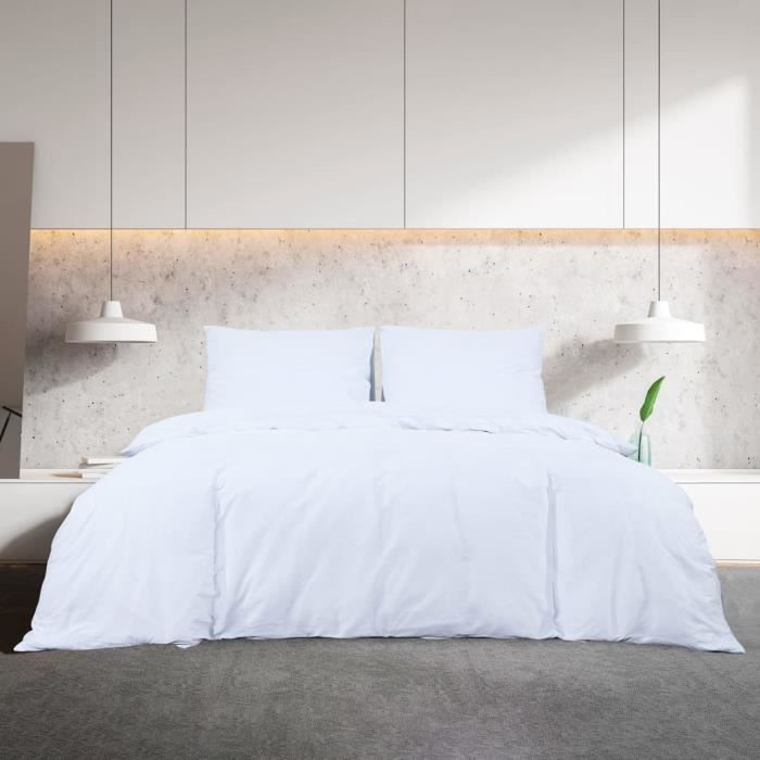 VidaXL Duvet Cover Set White 200x200 Cm Microfiber136027