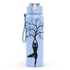 1PC Abstract Tree Human 750ml Sports Water Bottle Leakproof Straw Lid Outdoor Office Home