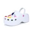 Women's Summer Garden Clog Shoes: Height-Boosting, Thick Sole, Closed-Toe Beach Sandals for Outdoor Wear