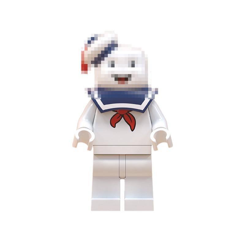 X108-111 Ghostbusters Devil Busters Marshmallow Ghost Quality Building Block Minifigures Toy