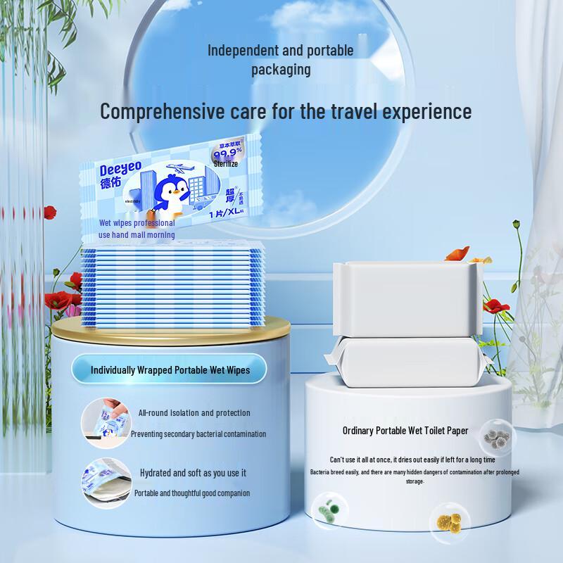 DeYou Flushable Wet Toilet Paper