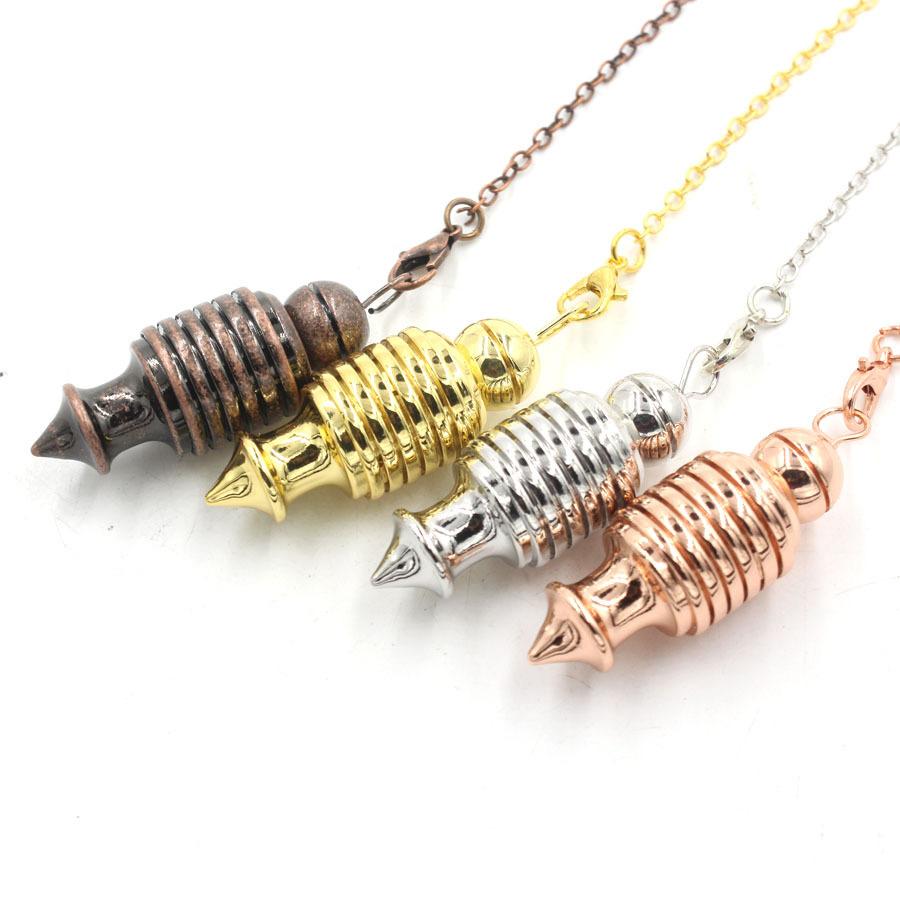 Silver Color Open Copper Pendulum for Dowsing Reiki Isis Metal Pendulum Dowser Question Answer Divination Spiritual Pendulo X229