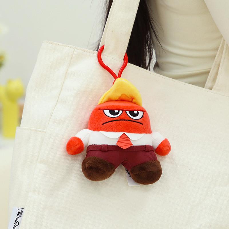Keychain Out Inside Cute Cartoon Girl Schoolbag Decorated Plush Doll Pendant