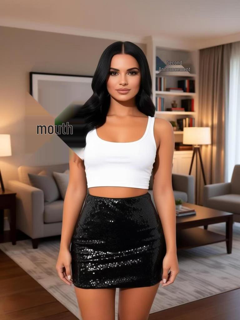 2026 Spring/Summer Sequin Bodycon Mini Skirt - European & American Style