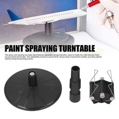 Spray Work Painting Stand Elevated Design Paint Spraying Turntable Rugged Customizable Height Settings ABS for Airplane
