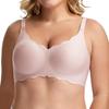 Women S Plus Size Seamless Push Up Bra Thin Wave Edge Summer Underwear