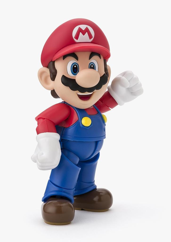 TAMASHII NATIONS Super Mario Mario Approximately 100mm ABS PVC Painted Movable Figure S.H.Figuarts (SUPER MARIO) &