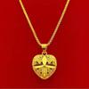 Vietnam Sand Gold Four-Leaf Clover Heart Pendant - Luxury Fashion Jewelry