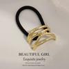 Minimalist Metal Hair Ring - New Korean Style High-End Ponytail Tie Rubber Band.