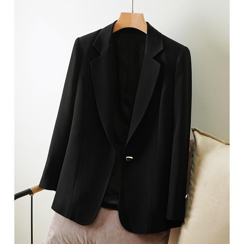 

Women s Slim-Fit Waist-Cinching British Styled Jacket - Niche Spring/Autumn Design Large