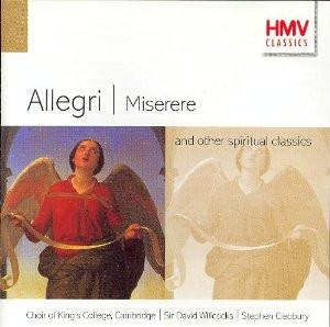 

CD ALLEGRI Miserere And Other Spiritual Classi HMV5721662 HMV 1997 UK Classical Used
