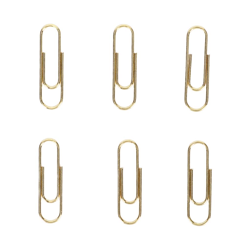 1.1in 100pcs Paper Clips Rust Prevention Increased Slip Resistance Portable Metallic Paper Clips for   Daily Use