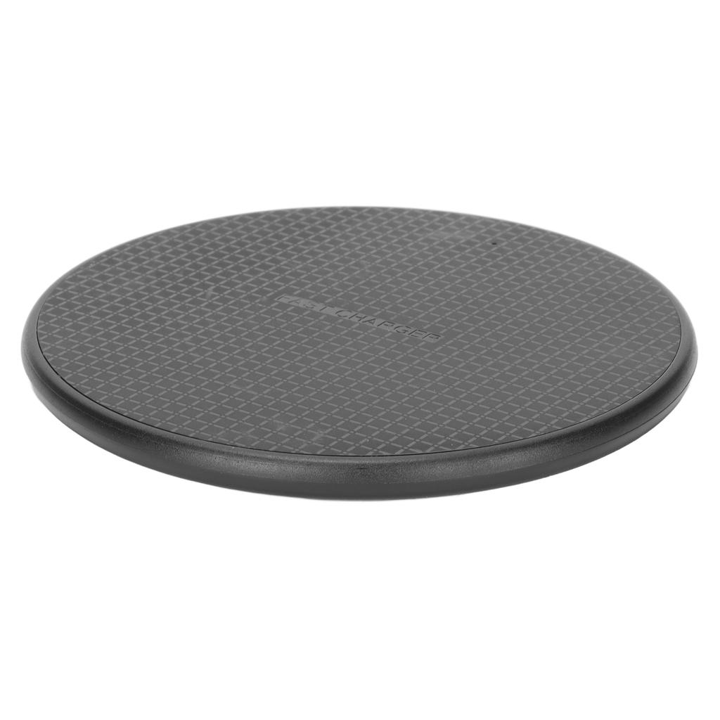 Wireless Charger Fast 5W Power Charging Portable Compact Plastic 5V 2A Input 5V 1A Output Cordless Phone Charger Black