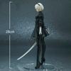 28cm Anime Figure NieR Action 2B Standing Posture Knife Wielding Ornament Worth Collecting Models Handsome Sister Gifts Articulated Poseable Detailed