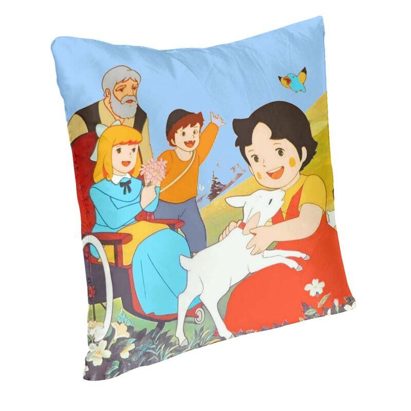 Fashion Heidi Finds The Little Goat Throw Pillow Case Decoration Square Heidi And Peter Cushion Cover 45x45 Pillowcover for Sofa