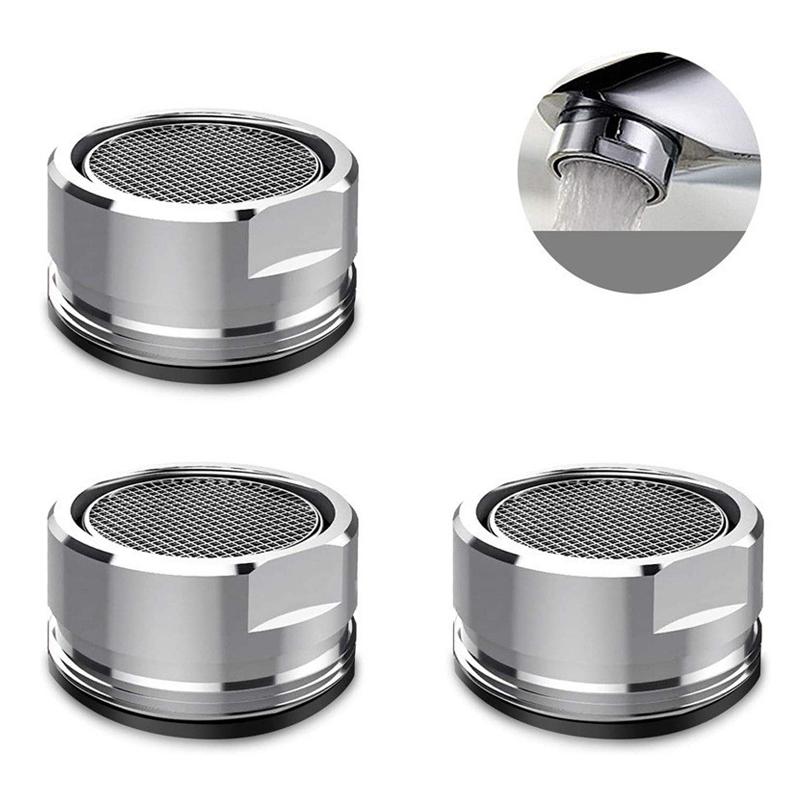 3Pcs Brass Kitchen Faucet Aerator Tap Water Saving Splash-proof Filter Replaceable Bathroom Bubbler Nozzle Faucet Accessories