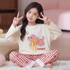 Girls Cotton Pajama Set Long Sleeve Cartoon Princess Sleepwear Ages 8 2026 Kids Home Outfit