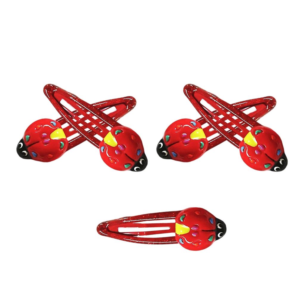 Lovely Ladybug Hair Clip Durability Alloys Hairpins Stylish Hair Barrettes for Stage Performances Hair Accessories