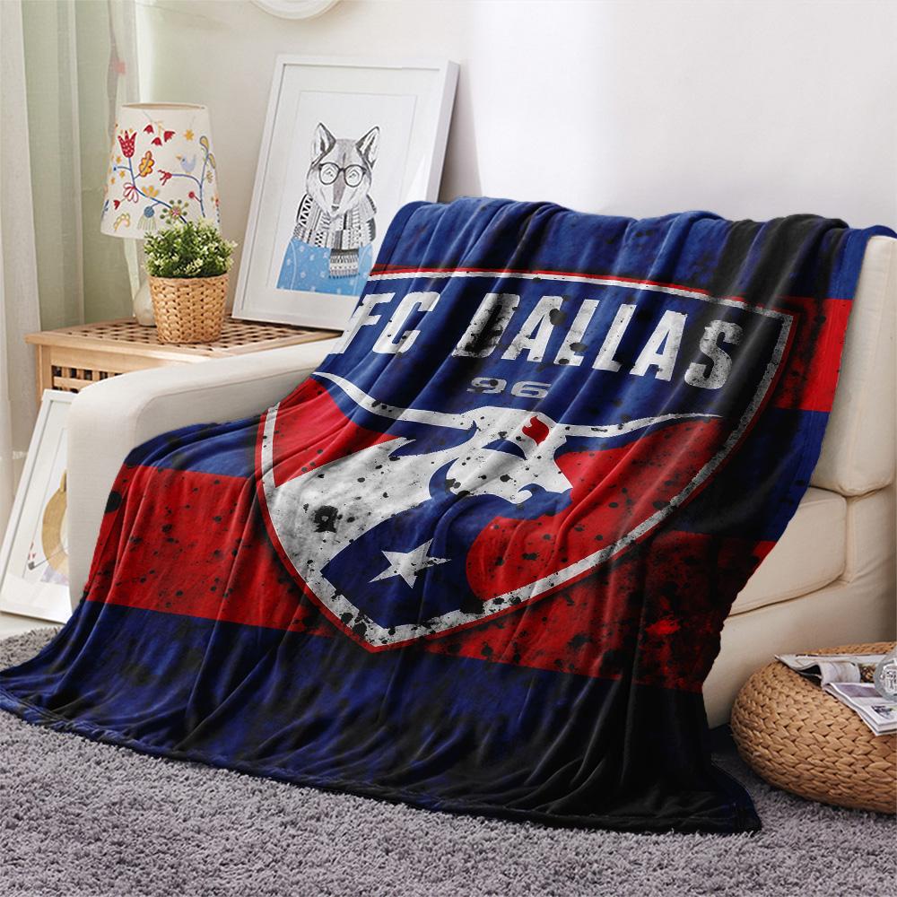 FC Dallas Flannel Blanket, High quality Comfortable for All Seasons, Home Decor, Warmth and Comfort