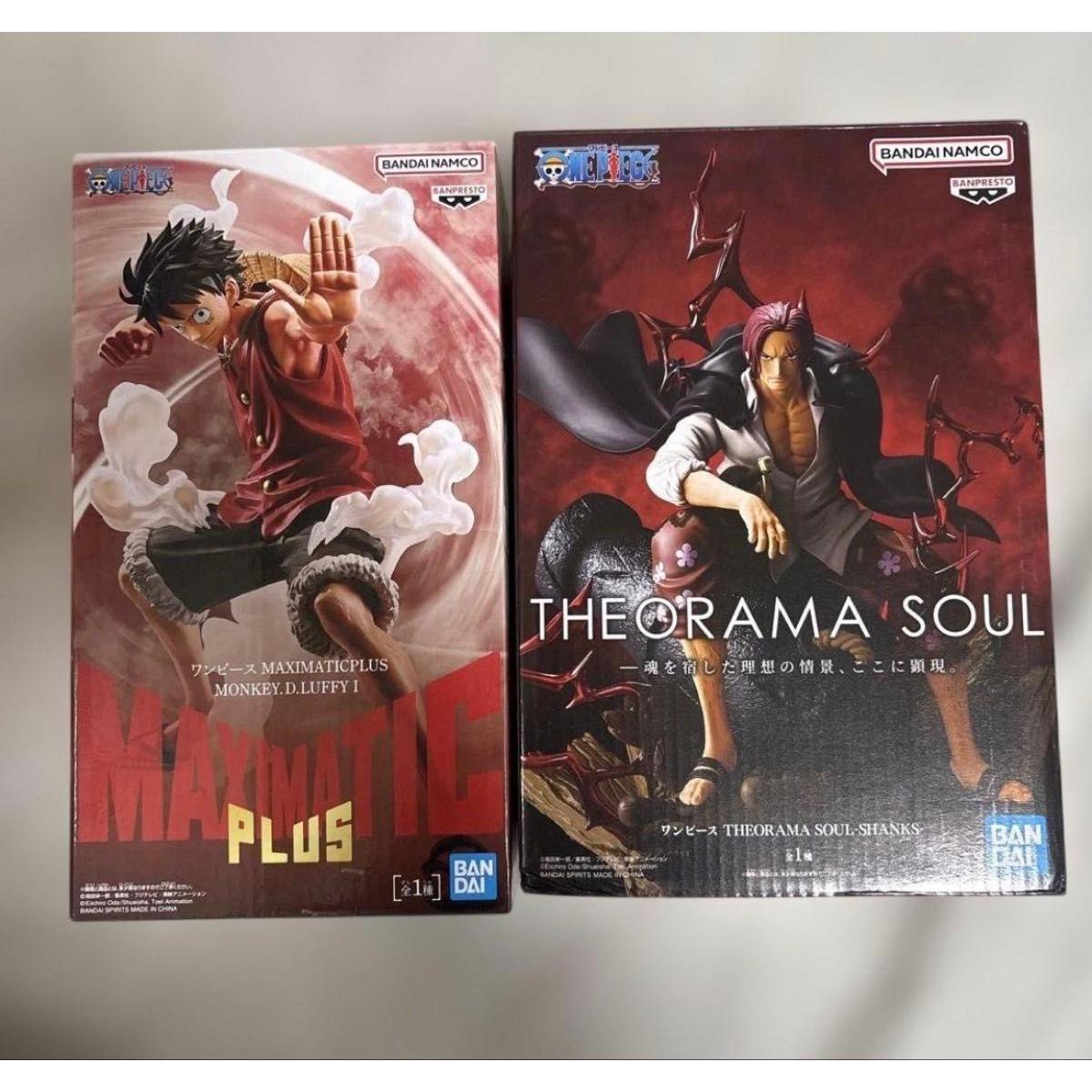 Б/у Фигурка One Piece MAXIMATIC PLUS Луффи ТЕОРАМА SOUL Шанкс Набор из 2 шт.