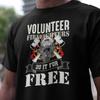 Funny Volunteer Firefighter T Shirt Ring Spun Cotton Fireman Vintage Washed Casual Graphic Str