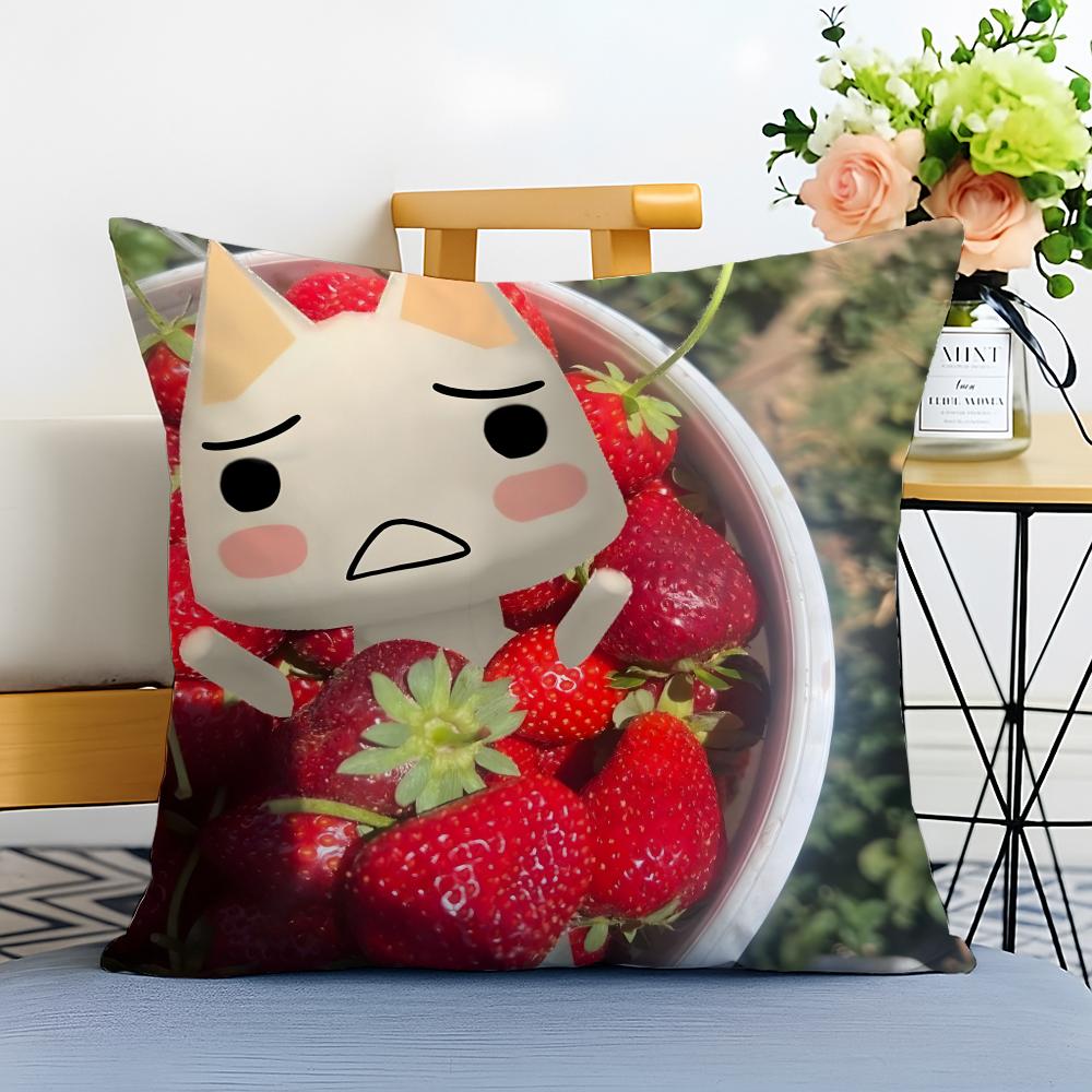 

Toro Inoue Cushion Cover Washable Linen Pillowcase Soft for Sofa Bed Cozy Home Room Decor 30x30cm