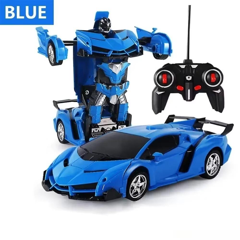 One-key Deformation Transformable Robot Car 2-in-1 Car Model New Deformation Car Gift