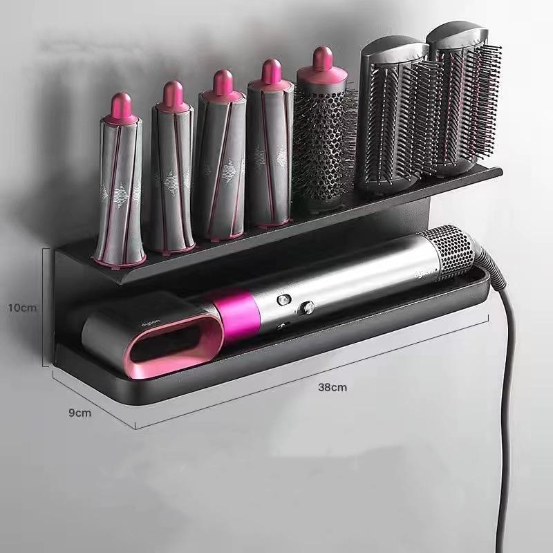 Dyson Hair Curler Multi-Functional Organizer Hair Dryer Shelf Hairs Styler Holder Wall Hanging NoPunch Shelf Bathroom Accessorie