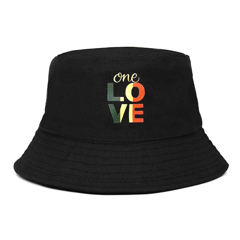 Unisex Bucket Hat Spring Summer ONE LOVE Letter Bucket Hat For Men Women Sunscreen Basin Hat Fashion Fisherman Hat Wild Panama
