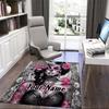 1PC Custom Name Day Dead Art Theme Floor Mat Ideal for Living Room, Game Rooms, Office, Bedroom,Floor Mat Playful Design
